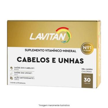 Imagem de Suplemento Vitamínico Cabelos E Unhas 30 Cápsulas - Lavitan - Cimed