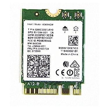 Imagem de Placa de Rede WiFi/Bluetooth - M.2 NGFF - Intel Wireless-AC 8265 (p/ Notebooks)