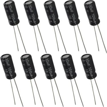 Imagem de Capacitor Eletrolítico 100uF 16V - Kit 10 Peças