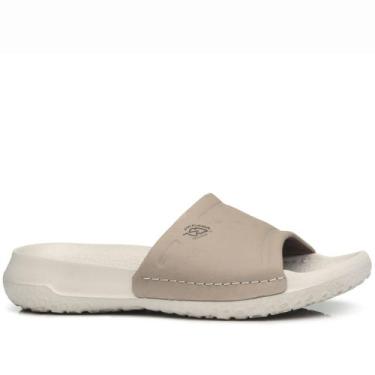 Imagem de Chinelo Pegada Masculino Em Couro Areia 133404-05