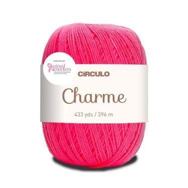 Imagem de Fio Circulo Charme para crochê e tricô - 100% algodão virgem brasileiro mercerizado - Peso esportivo macio - Cor 3334 - Tulipa