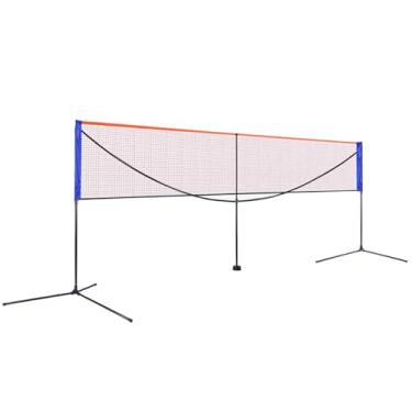 Imagem de Suporte De Rede De Badminton Dobrável Com Saco De Armazenamento, Rede De Pickleball Com Suporte, Para Campo Esportivo E Academia, Estrutura Robusta (Size : 6.1m/20ft)