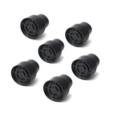 Imagem de BEITESI Pontas de substituição para mini trampolim para perna de trampolim, tampas de perna de cadeira substituídas por tampas de borracha para mini trampolim (preto) (pacote com 6)