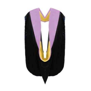 Imagem de CLERKMANS Unisex Doctoral Graduation Hood for Doctorate Degree - University PhD Academic Hood