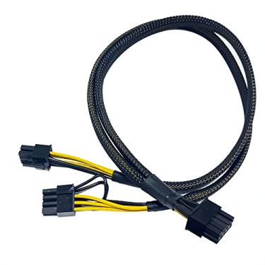 Imagem de Zahara Substituição do cabo do conector de alimentação de 10 pinos para 8 + 6 (pinos) para peças DELL Precision 5820 e GPU de 50 cm