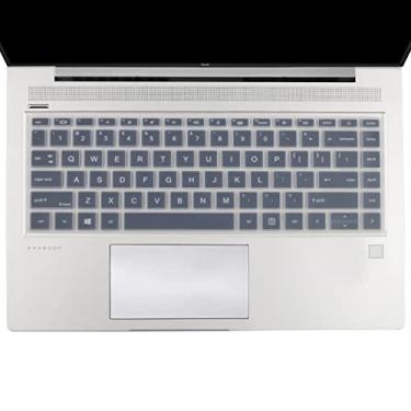 Imagem de UUONDO Capa de teclado para laptop HP Probook 440 G8 G9/HP Probook 445 G8 G9/HP Probook 640 G7 G8 35.6 cm, 2023 2022 2021 Nova capa protetora de teclado HP Probook 14 transparente