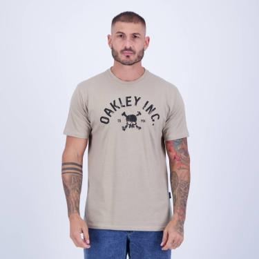 Imagem de Camiseta Oakley Inc Skull Bege-Masculino
