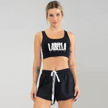 Imagem de Top Reto Sem Bojo Labellamafia Feminino Silk Frontal Fitness-Feminino