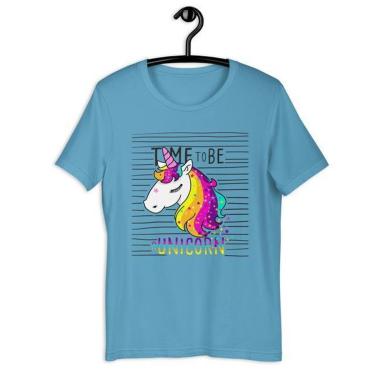 Imagem de Camiseta Blusa Feminina Time to be a Unicórnio-Feminino