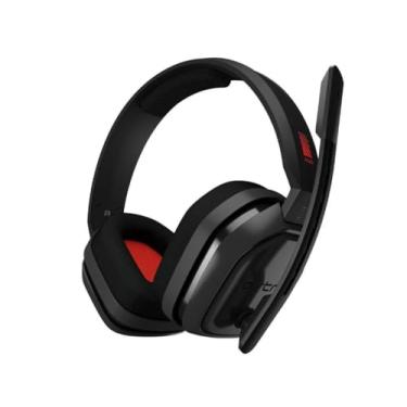 Imagem de Waillynice - Fone de ouvido com fio para jogos A10 Esports com microfone, fone de ouvido para jogos para PS4 Xbox/One e P (vermelho)