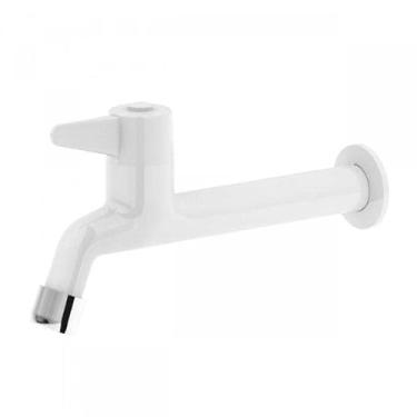 Imagem de JAPI 1158IHB Torneira para Pia Cozinha, Parede Abs, Branca, 1/4 Volta Ihb