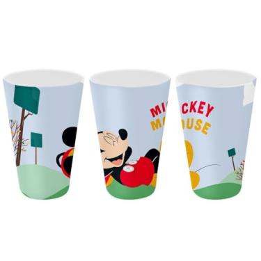 Imagem de Kit 3 Copos Festa Infantil Melamina Mickey Mouse Disney 300ml - Tuut