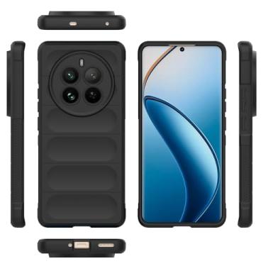 Imagem de Elubugod Capa compatível com Realme 12 Pro 5G, compatível com Realme 12 Pro Plus 5G, capa para celular TPU macia compatível com Realme 12 Pro+ 5G RMX3840 preta