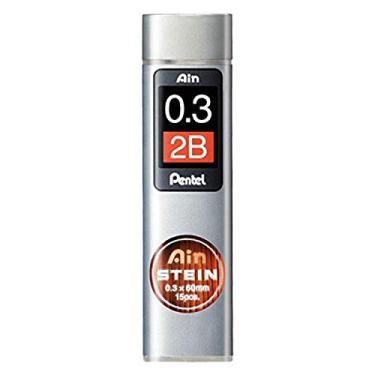 Imagem de Pentel Refil de grafite 2B Ain Stein de 0,3 mm (pacote com 12)