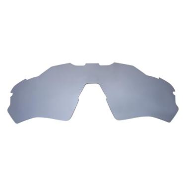 Imagem de ACOMPATIBLE Lentes polarizadas de reposição ventiladas para óculos de sol Oakley Radar EV XS Path (ajuste juvenil) OJ9001, Prata, Small