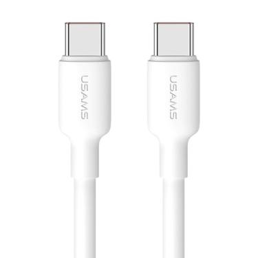 Imagem de Cabo Usb MPOWER Usb C para Usb C Pd 100W 2 Metros Branco Alta Capacidade de Carregamento Rápido Transferência de Dados Eficiente