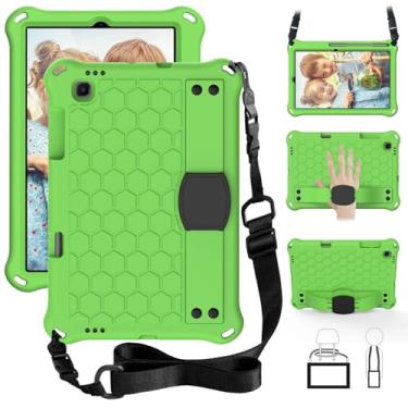 Imagem de Adequado para Samsung Galaxy Tab S6 Lite 2024 2022 2020 10,4 polegadas não tóxico EVA + PC capa protetora antiqueda para tablet (verde-preto, S6 Lite 2024 10.4)