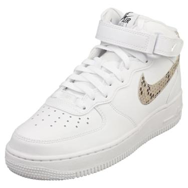 Imagem de Nike Tênis feminino da moda Air Force 1 07 MID em branco - 35