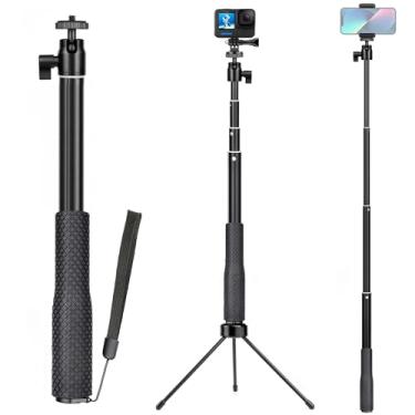 Imagem de SOONSUN Haste de extensão de bastão de selfie impermeável de alumínio de 94 cm com cabeça esférica de 360° para GoPro Max, Mini, Hero 12 11 10 9 8 7 6 5, Insta360 X2 X3 GO3, Osmo Action 3 4 e celular