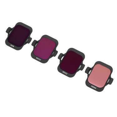 Imagem de Filtros ND para Câmera de Drone, Conjunto de 4 Pacotes de Filtros ND de Nível Profissional Conjunto de Filtros ND de Lente de Câmera para AVATA 2 Reduza a Superexposição ND8 ND16