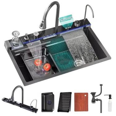 Imagem de Cuba Cascata Gourmet Pia Multifuncional Inteligente Brinovar