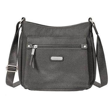 Imagem de Baggallini Bolsa Uptown com pulseira para celular RFID, Cinza, One Size