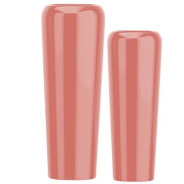 Imagem de Jogo Vasos Vietnamita 80cm E 65cm Fibra De Vidro Auto Brilho (Rose Gold)