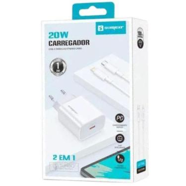 Imagem de Carregador Turbo USB-C Para Lightning cabo 20w - Sumexr