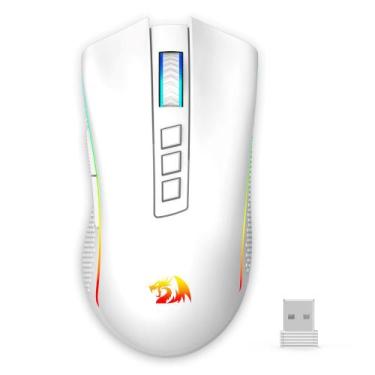 Imagem de Mouse gamer redragon cobra pro rgb wireless - m711w-pro branco