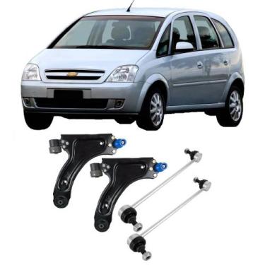 Imagem de Bandeja + Bieleta Chevrolet Meriva Dianteiro 2002 Até 2012 O Par - Sky