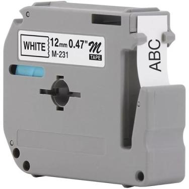 Imagem de Fita Compatível Brother M231 Mk231 T 12mm Pt 80 70 90 - Multilaser