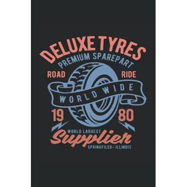 Imagem de Los neumáticos de lujo Sparepart El mayor proveedor del mundo: Cuaderno de la motocicleta |Classic Car Rider Journal |Cuaderno de regalo para mecánico