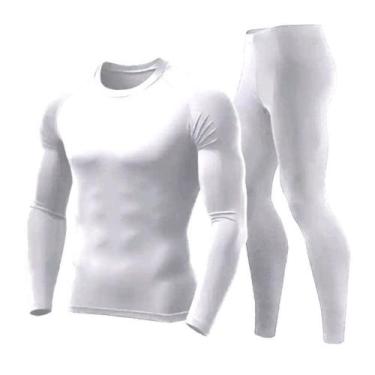 Imagem de conjunto blusa e calça térmica UV unissex segunda pele TB moda fitness