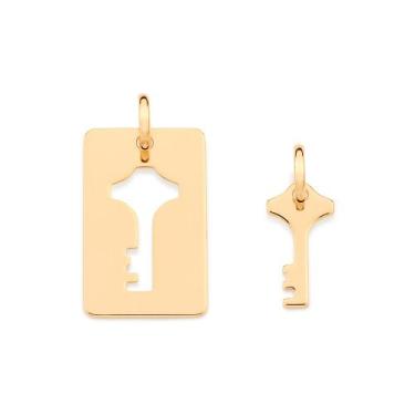 Imagem de Pingente banhado ouro 3x 24k 18k e 22k feminino amizade, melhores amig