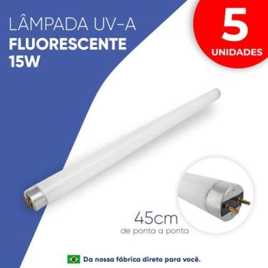Imagem de 5 Lâmpadas Fluorescente UV-A 15w - Fly Light