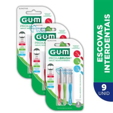 Imagem de Escova Interdental Sortida  GUM  9 unidades