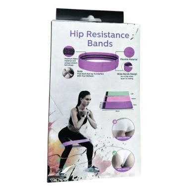 Imagem de Kit com 3 Faixas de resistência do quadril (Hip Resistance Bands) - NS