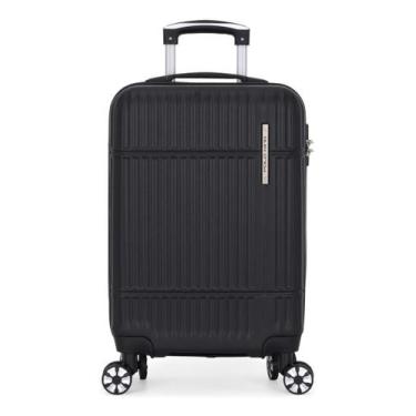 Imagem de Mala Viagem De Bordo Pequena Rodinhas 360 Polo King, Preto, Mf10443pk