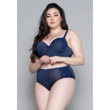 Imagem de Kit 3 Conjuntos Lingerie Plus Size Luxo Com Bojo - WLS Modas, L, Multi