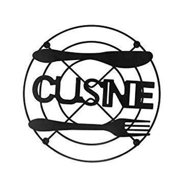 Imagem de Descanso De Panela Aramado Redondo Cor Preto Metal Cusine Clink