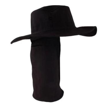 Imagem de Chapéu Australiano Pescador Com Capuz Proteção Solar - Verde Escuro - 