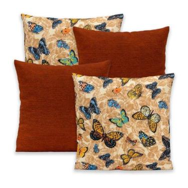 Imagem de Kit 4 Capas de Almofada Gorgurinho 40cm x 40cm com Zíper - Bem Me Quer