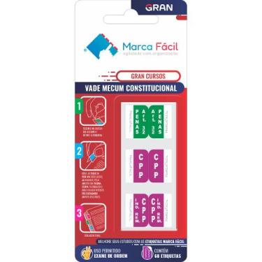 Imagem de Etiquetas Vade Mecum Constitucional Gran Cursos - Marca Fácil