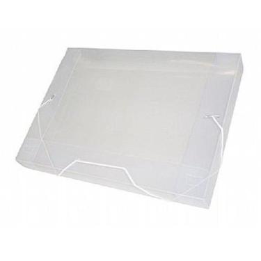 Imagem de 3 Pastas Aba e Elástico Lombada OFICIO Cristal 40mm - Polibras