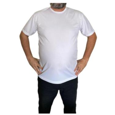 Imagem de Camiseta plus size dry fit masculina - GKS MODAS, Branco, G1