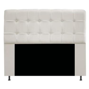 Imagem de Cabeceira Estofada Mel com Capitonê 160 cm para Cama Box Queen Suede Bege Quarto - AM Decor