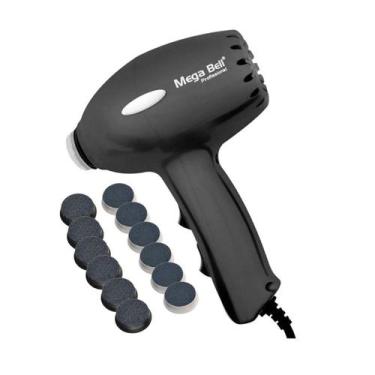 Imagem de Novo Pedicuro Motor Lixar P/ Pé Compact Mega Bell Preto,  Preto