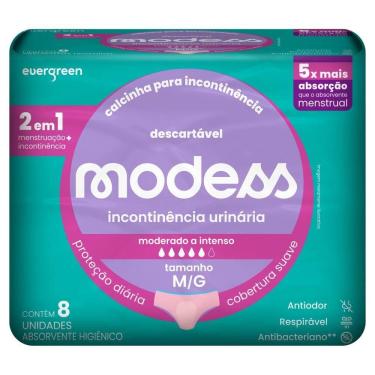Imagem de Calcinha Descartável Modess para Incontinência 8un