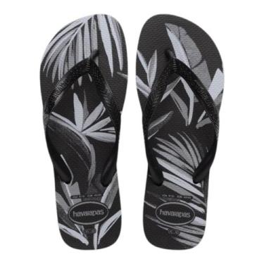 Imagem de Sandalia Havaianas Aloha 24.25, Preto, Preto, Cinza, 43/44