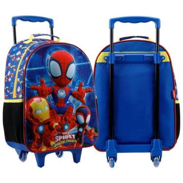 Imagem de Mochila Infantil Spidey Homem Aranha Mala Escolar Rodinhas - Xeryus, A